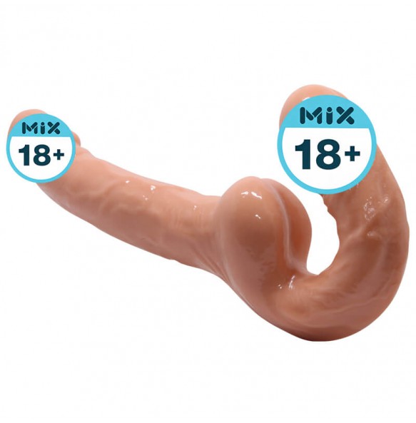 BAILE - Sister Dual-Headed Strapless Strap-On Dildo (L:15.1cm - D:3.6cm)